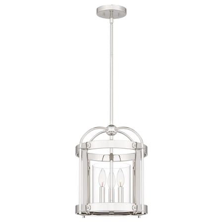 Quoizel McPherson 3-Light Polished Nickel Pendant MCP2814PK